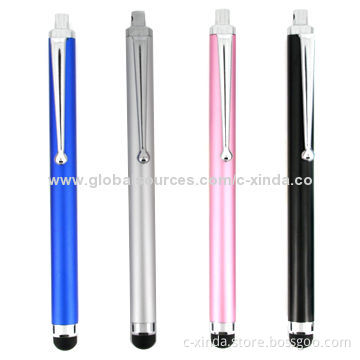 Stylus touchpen for iPhone/iPad, with a soft rubber nib, makes drawing/writing smooth